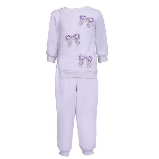 Lavender Bow Chic Track-set