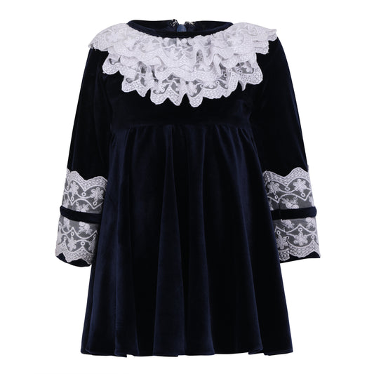 Polly Lace Velvet Dress