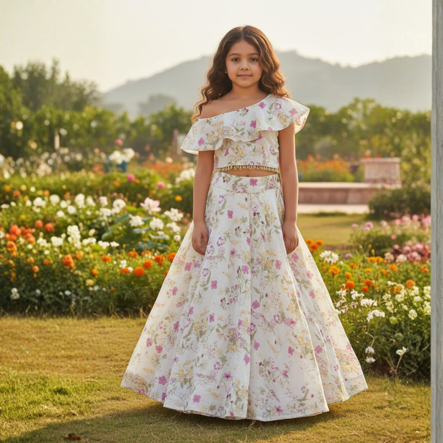 Dreamy Cotton Printed Lehanga Set