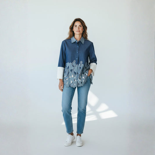 Denim Wave Shirt
