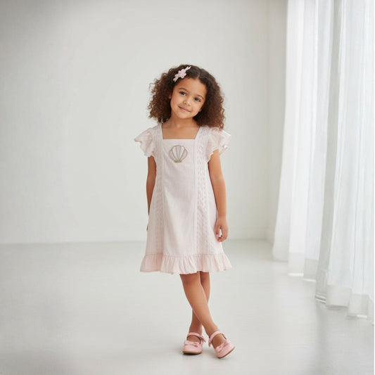 Dreamy Blush Pink Linen Dress