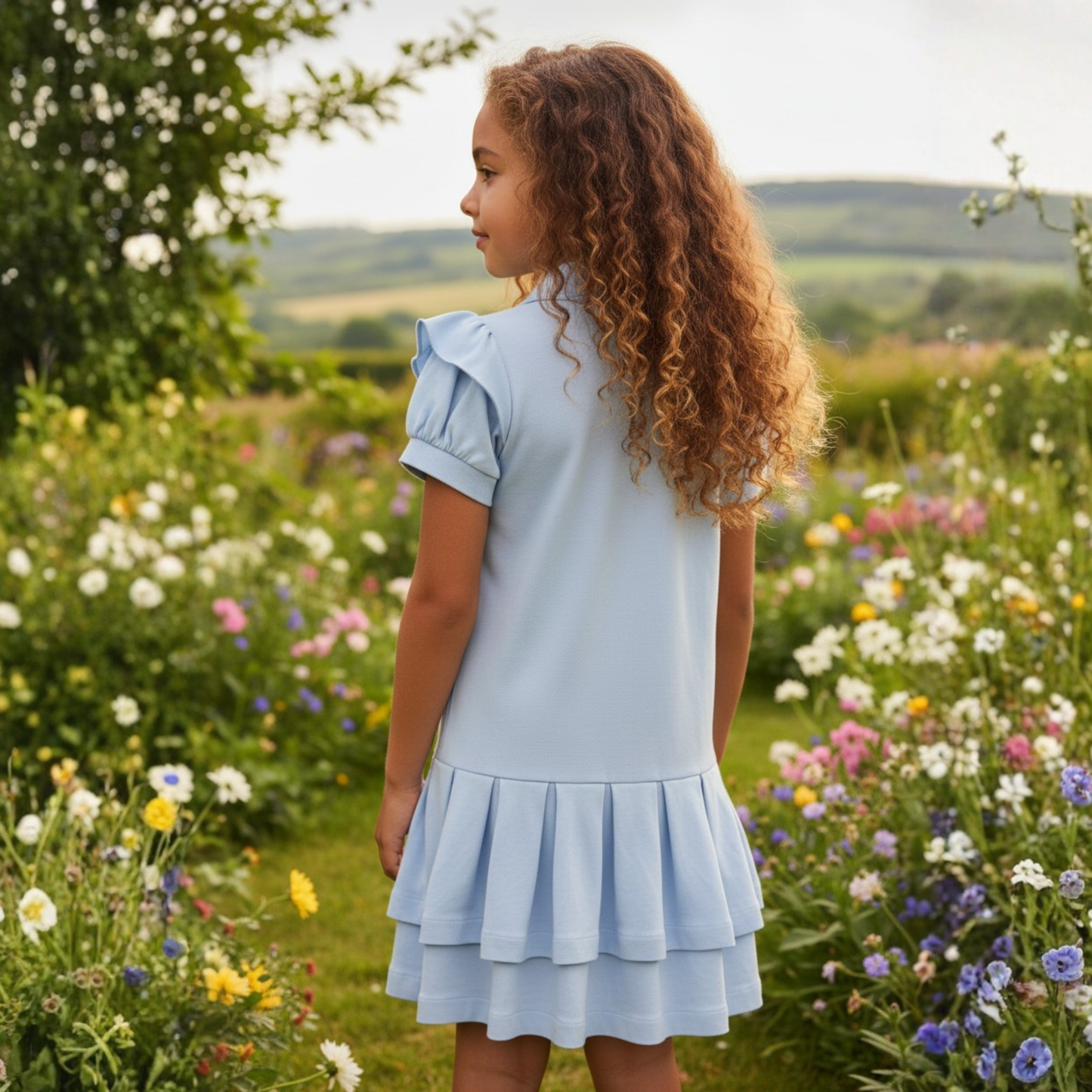 Pearl Swan Polo Dress