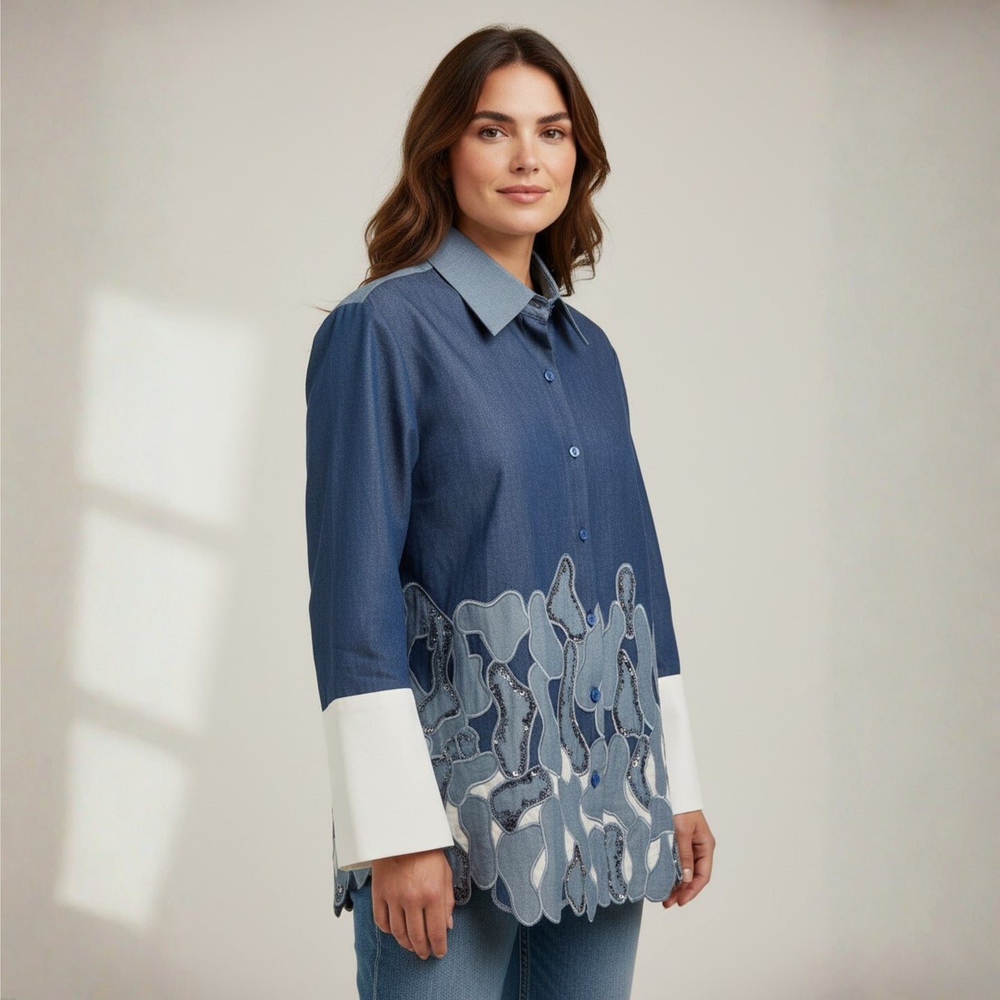 Denim Wave Shirt