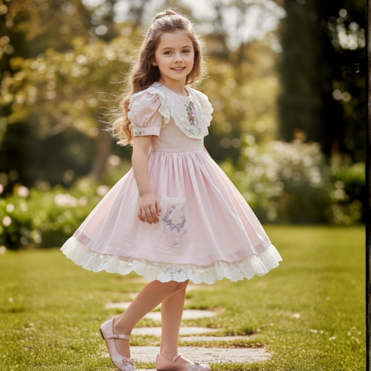 Rosy Hop Cotton Dress