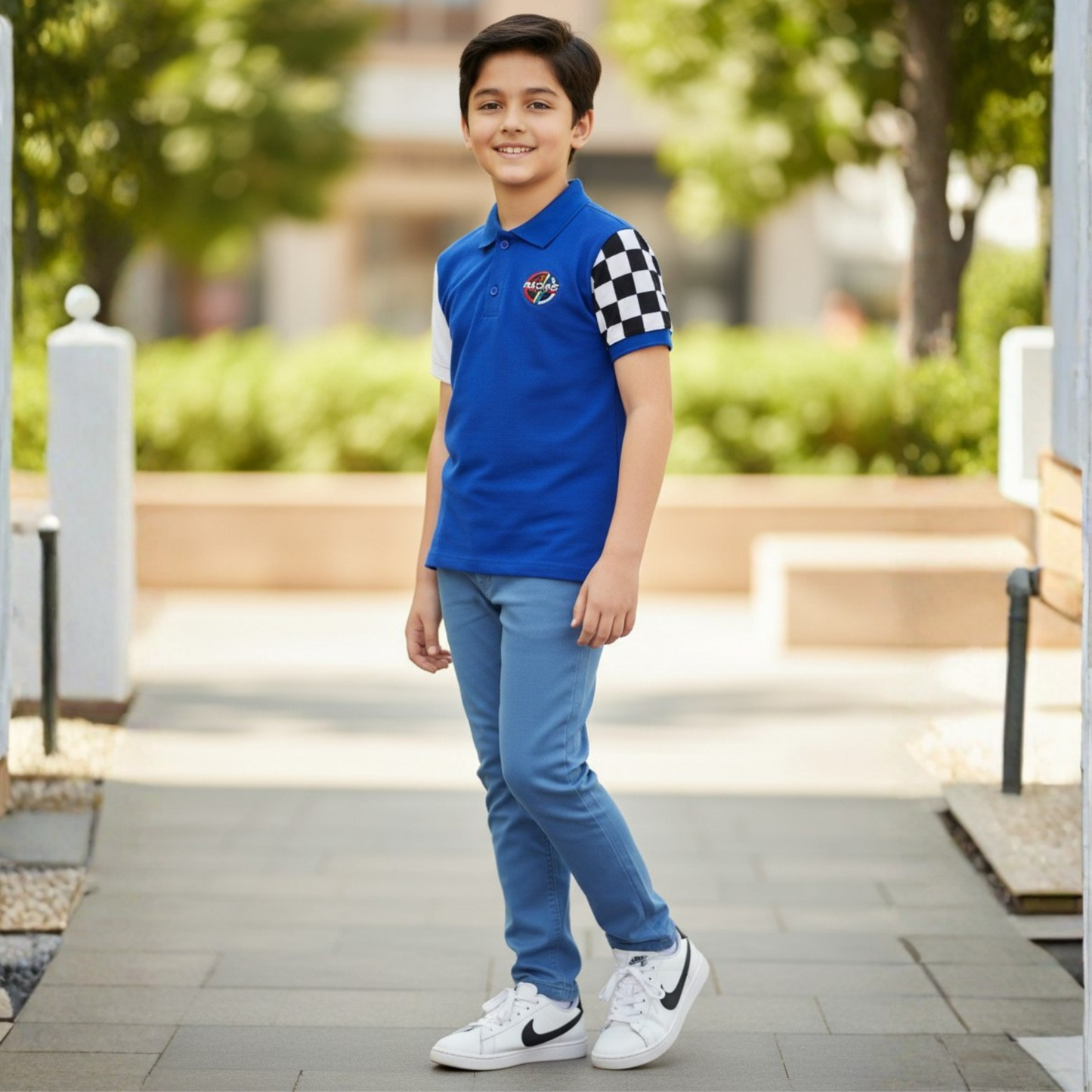 Turbo Grid Polo t-shirt