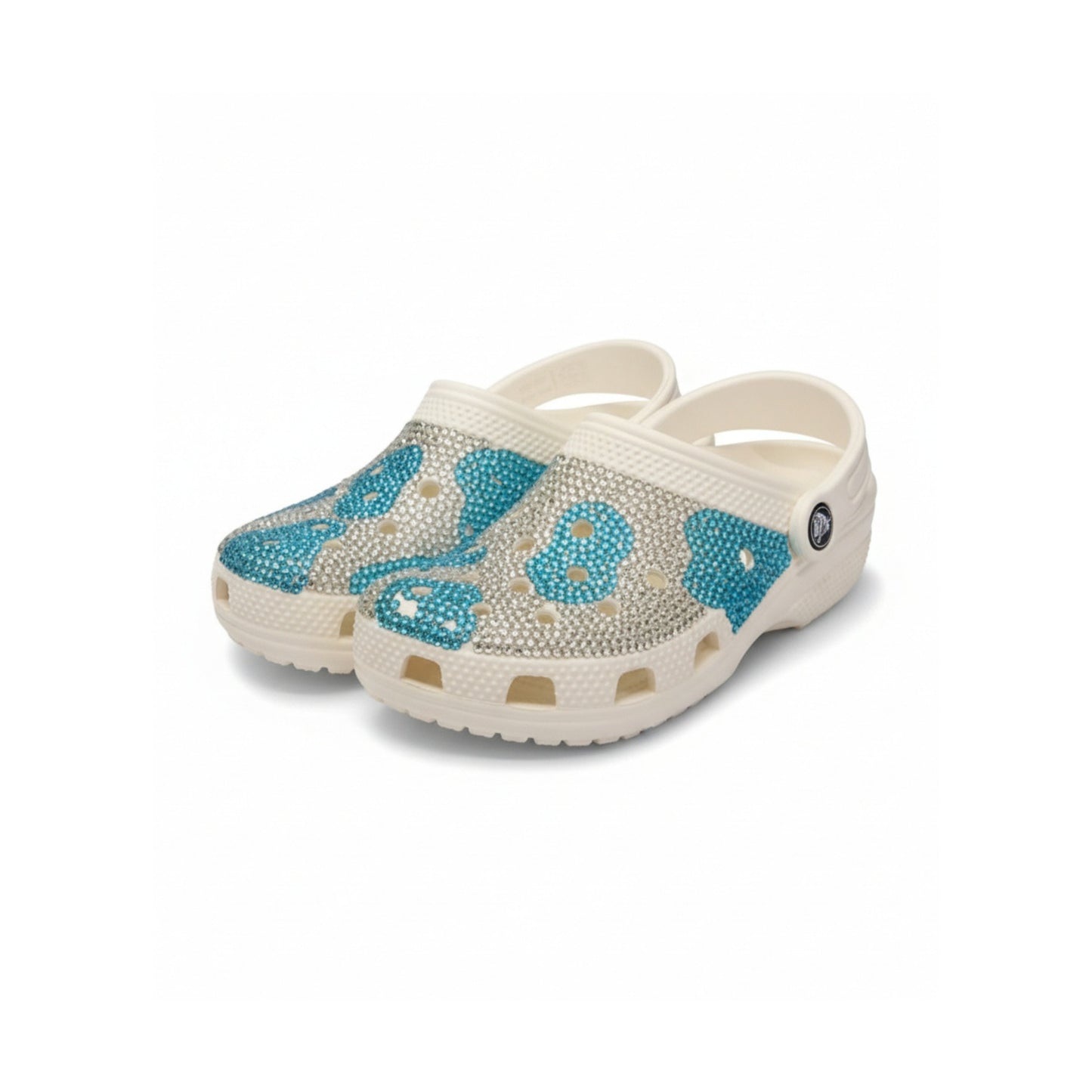 Crystal panda crocs