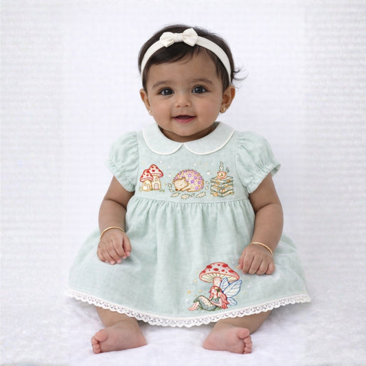 Enchanted Woodland Linen Dress