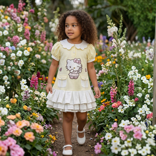 Kitty charm polo dress