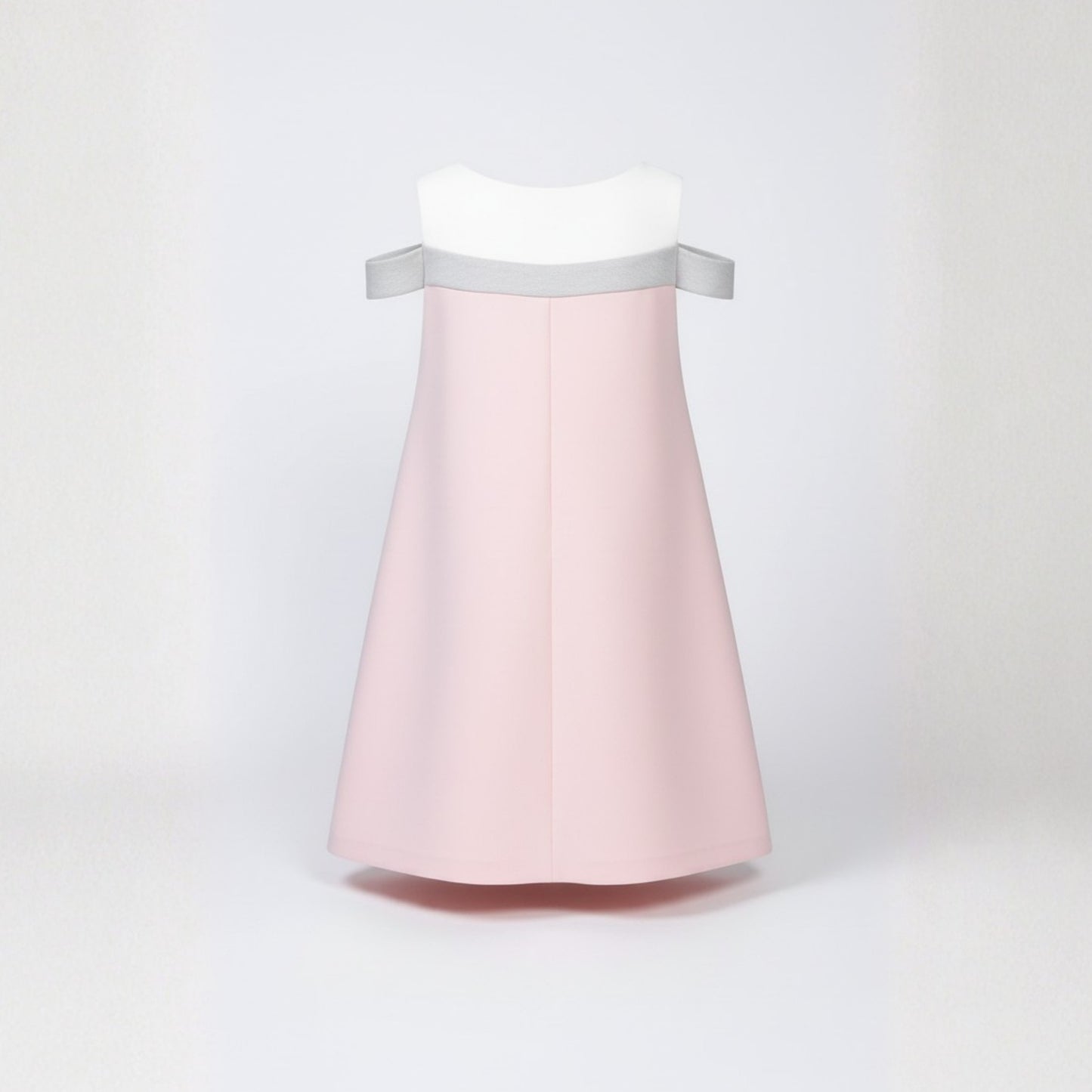 Rosy Charm Cold-Shoulder Dress