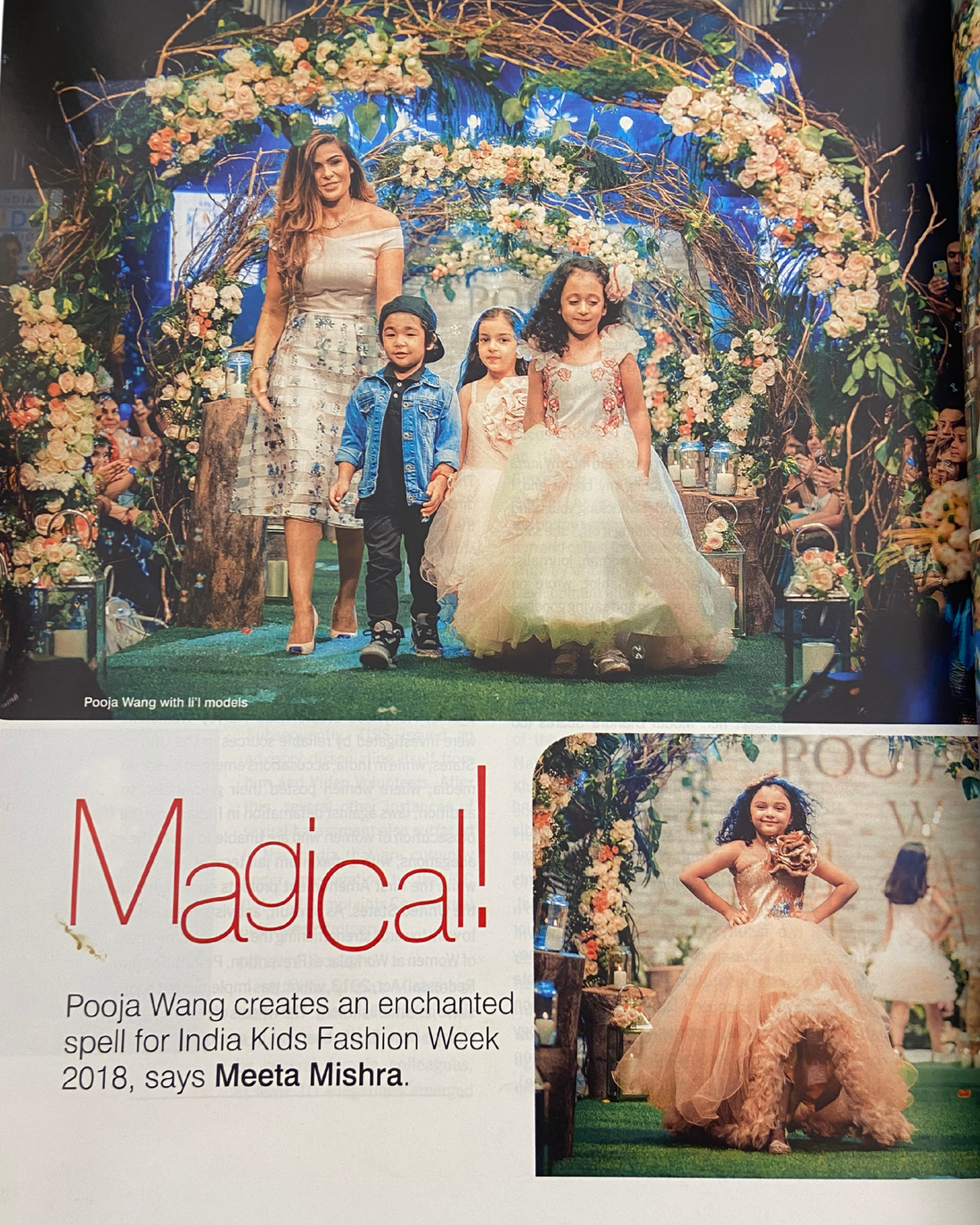 Magical! Pooja wang creates an enchanted spell for india Kids fashion week 2018, says Meeta Mishra
