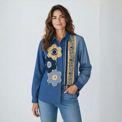 Floral edge shirt