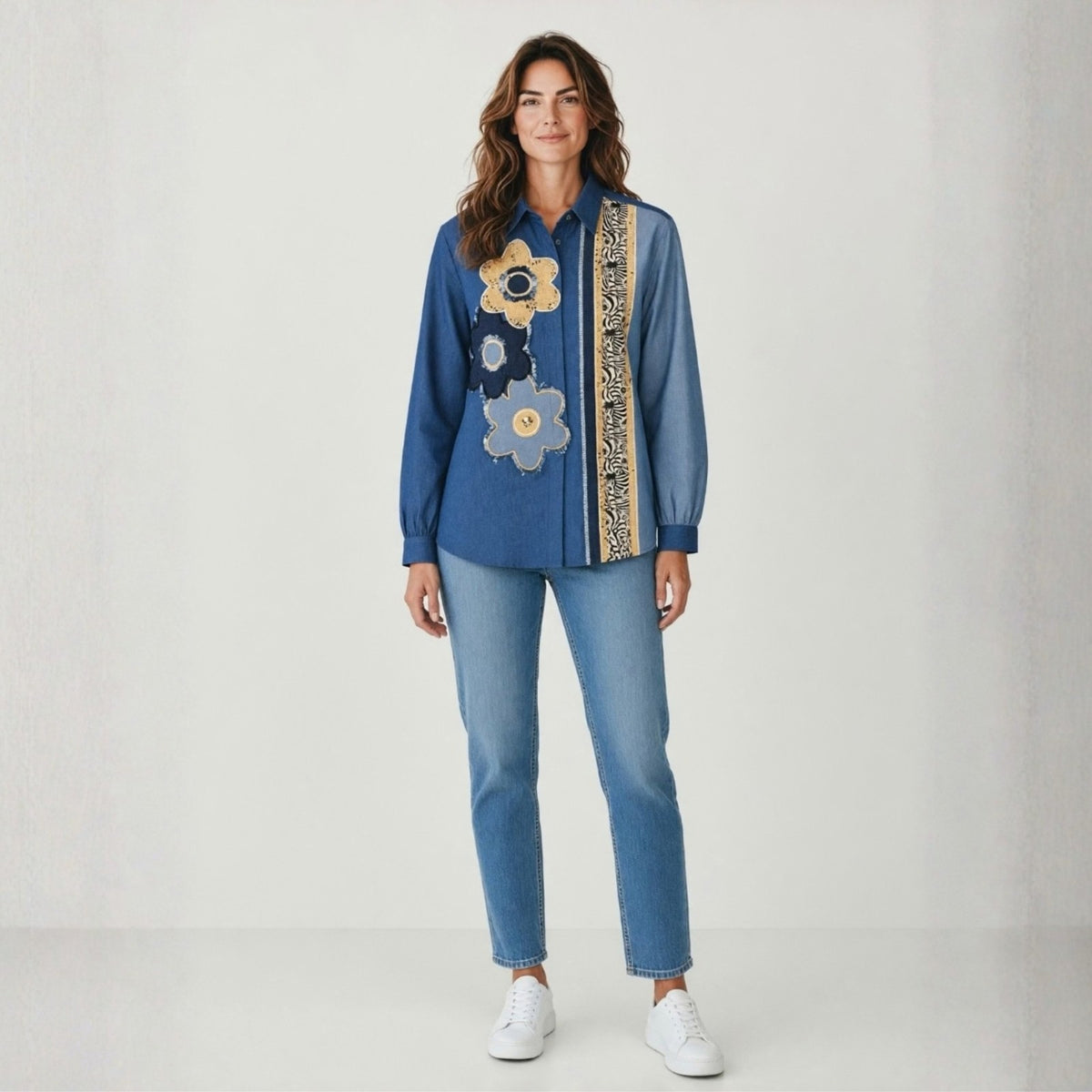Floral edge shirt