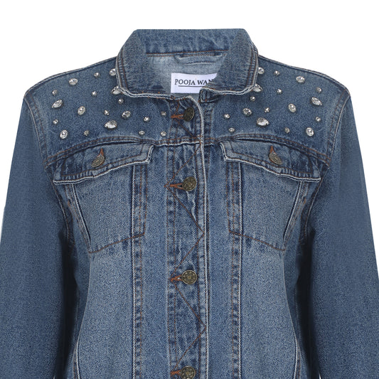 P Initial Denim Jacket