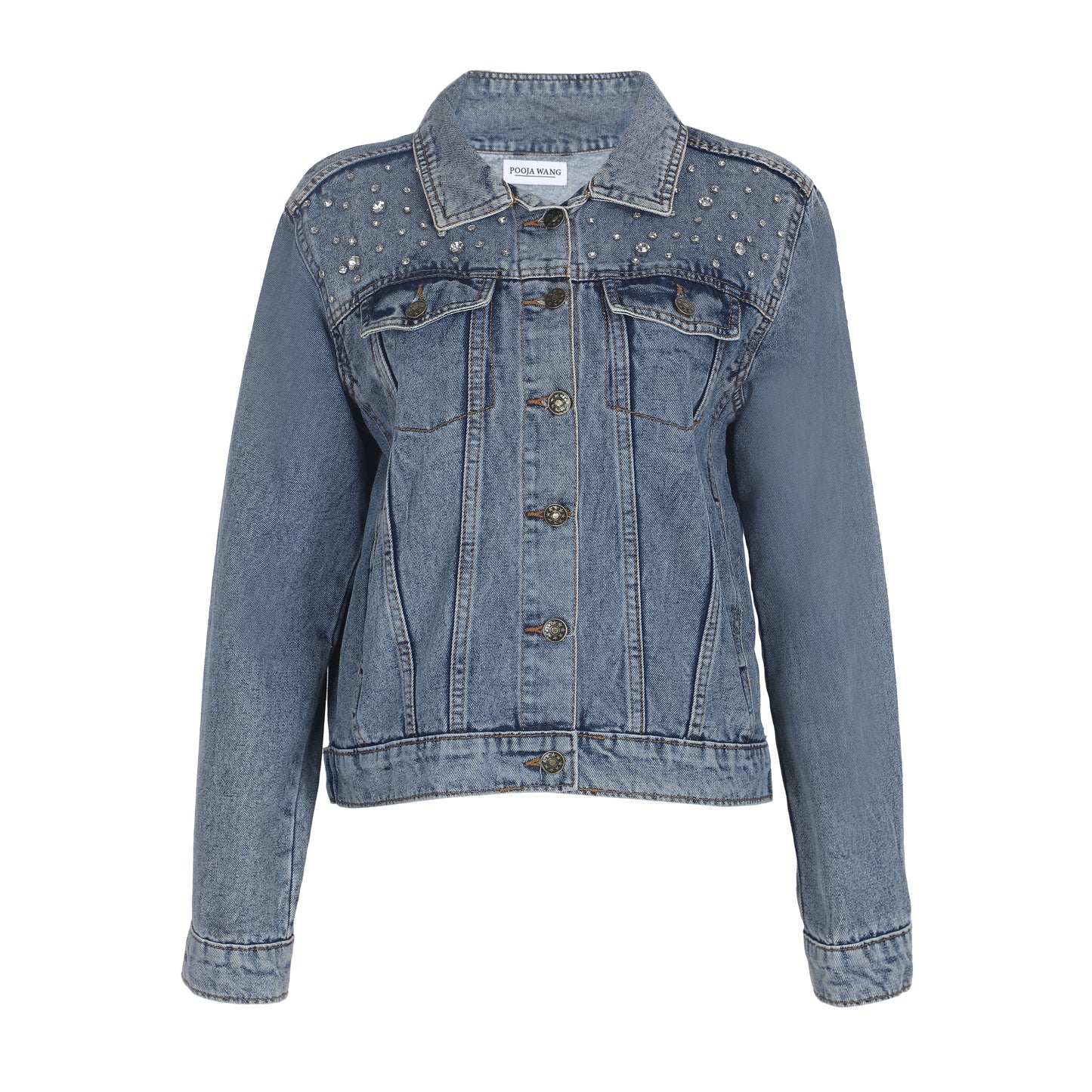 P Initial Denim Jacket