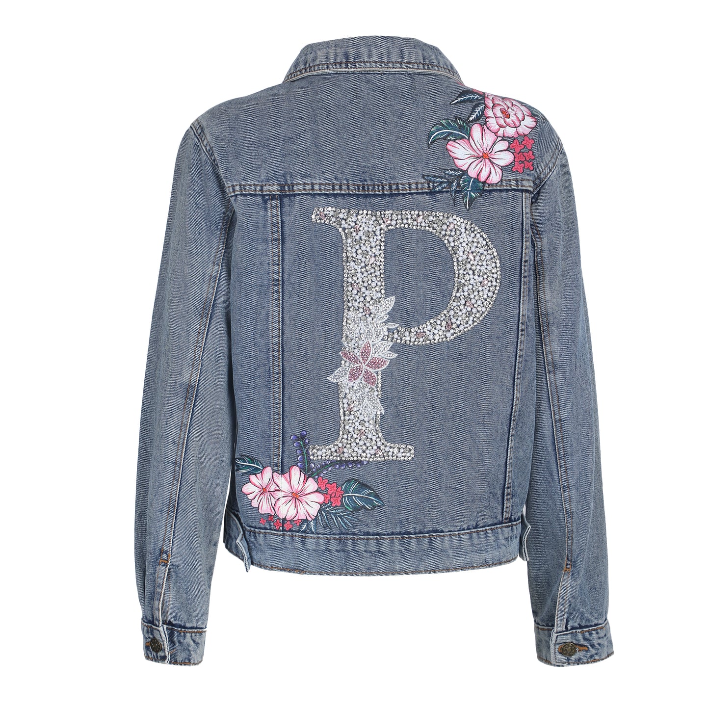 P Initial Denim Jacket