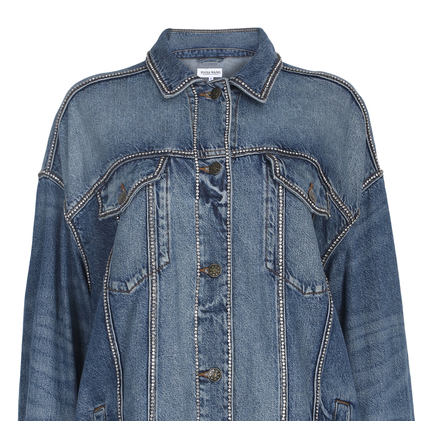 Chain Style Denim Jacket