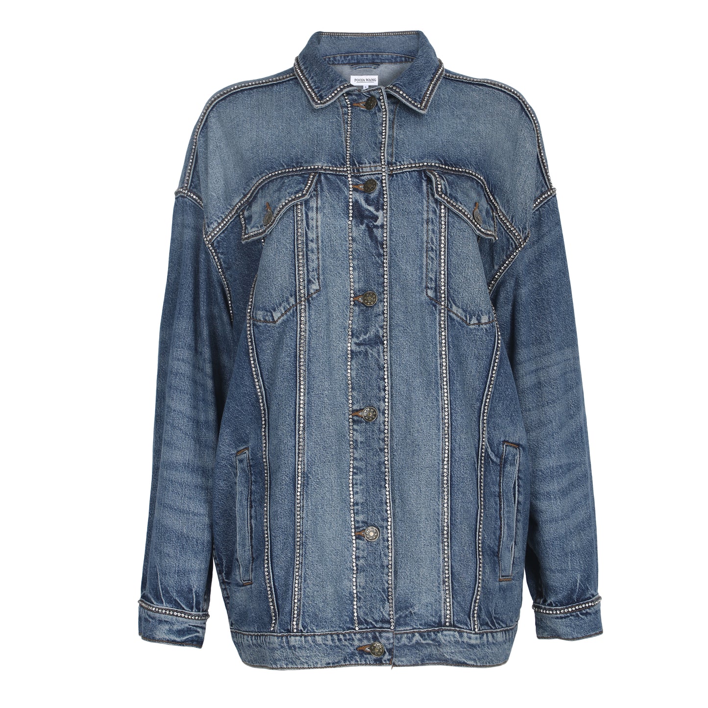 Chain Style Denim Jacket
