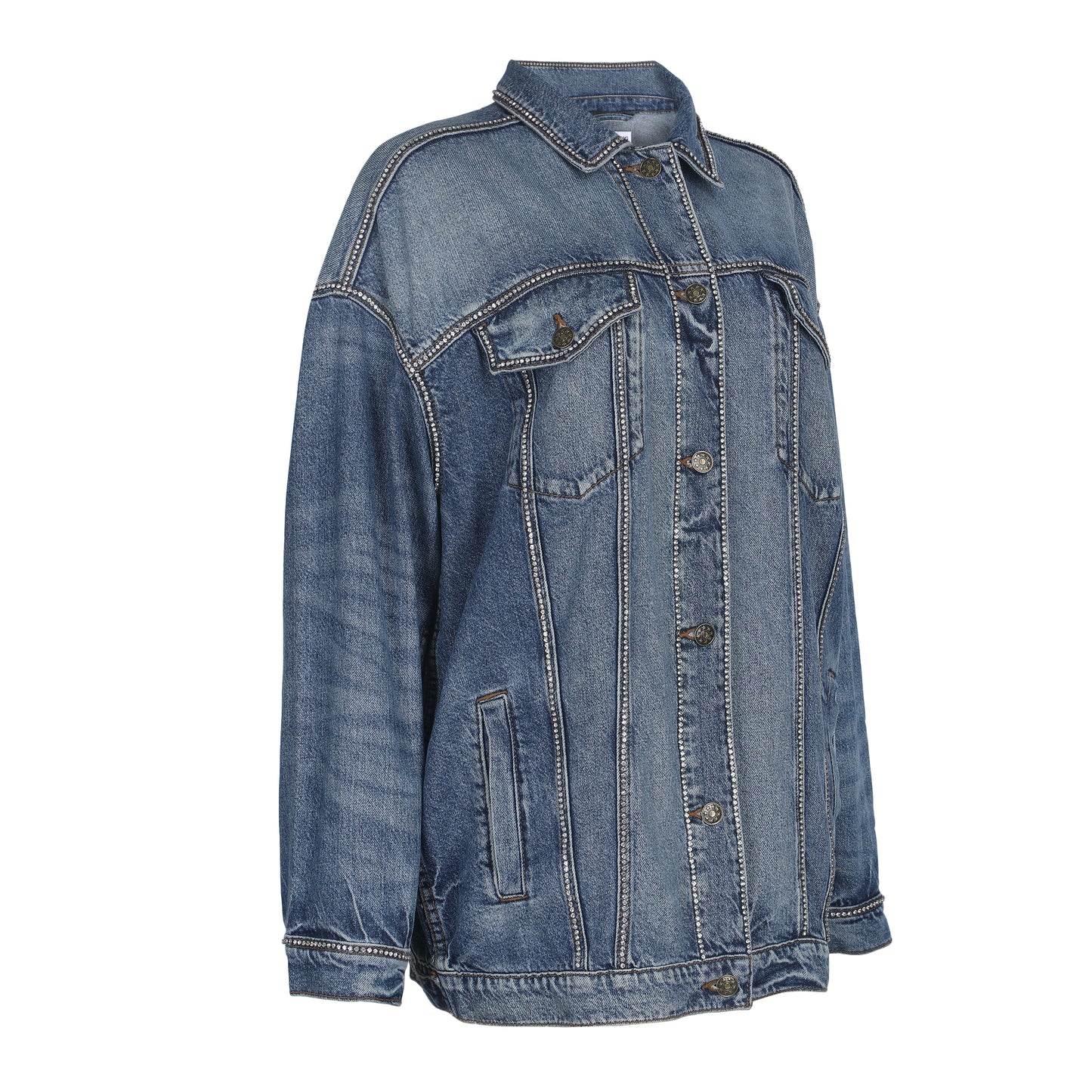 Chain Style Denim Jacket