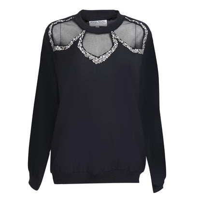 Merino Black Sweatshirt