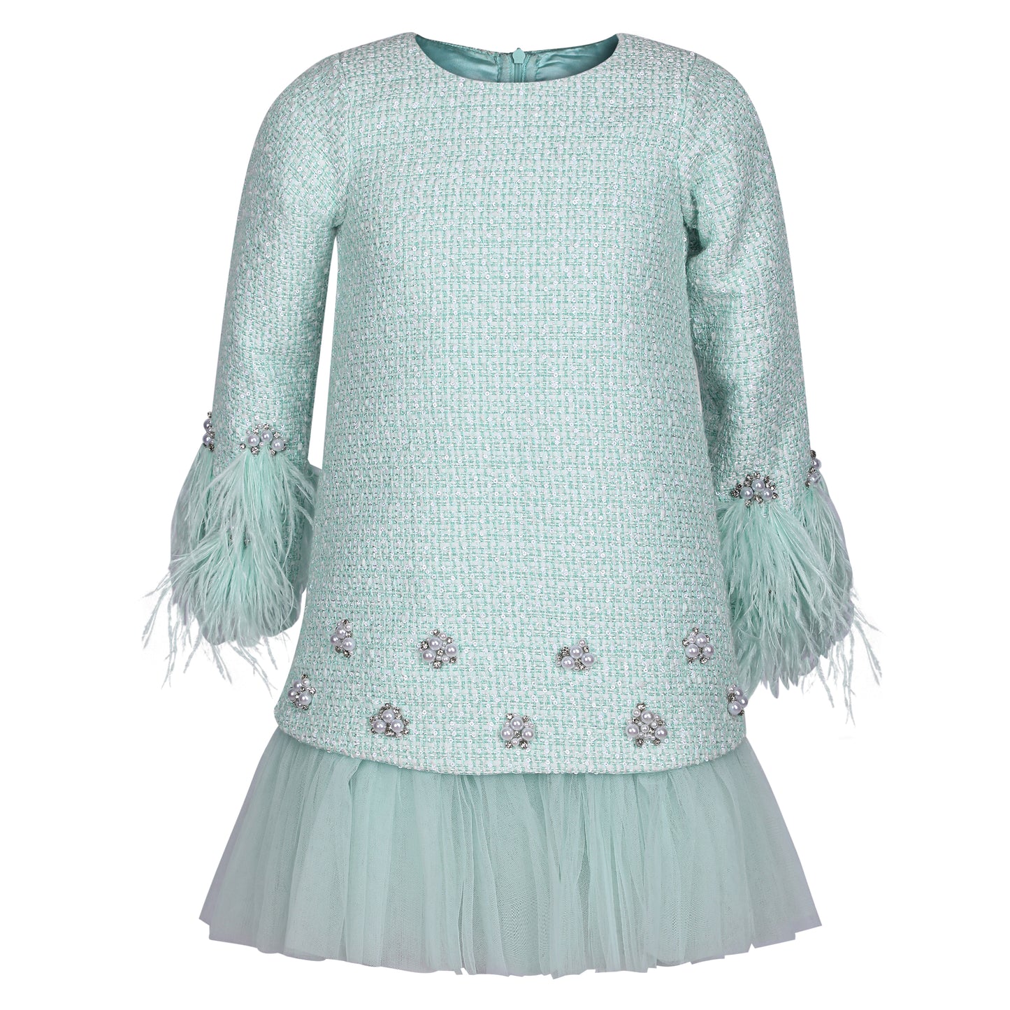 Velour Charm Tweed Dress