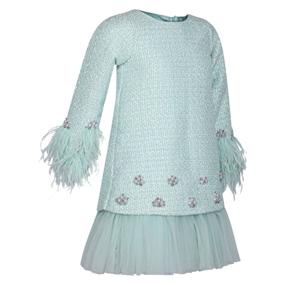 Velour Charm Tweed Dress