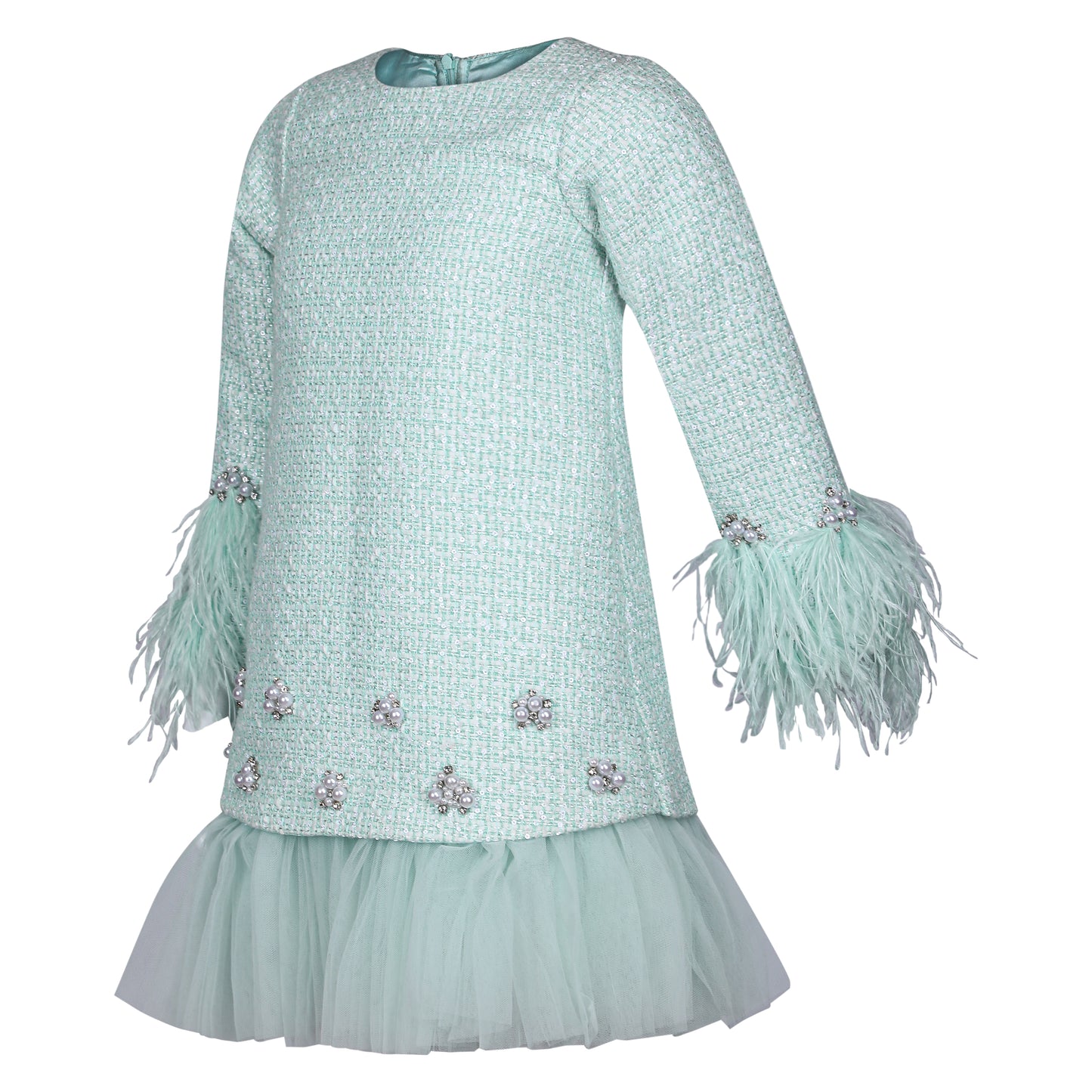 Velour Charm Tweed Dress