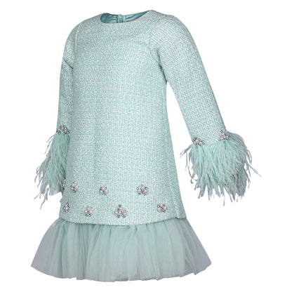 Velour Charm Tweed Dress