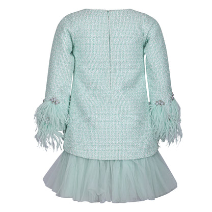 Velour Charm Tweed Dress