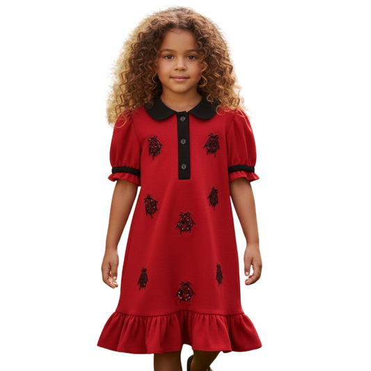 Ladybug Luxe Polo Dress