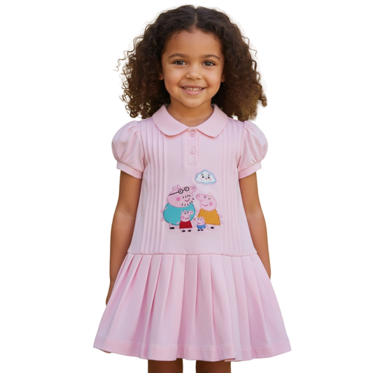 Peppa Patch Pink Polo Dress
