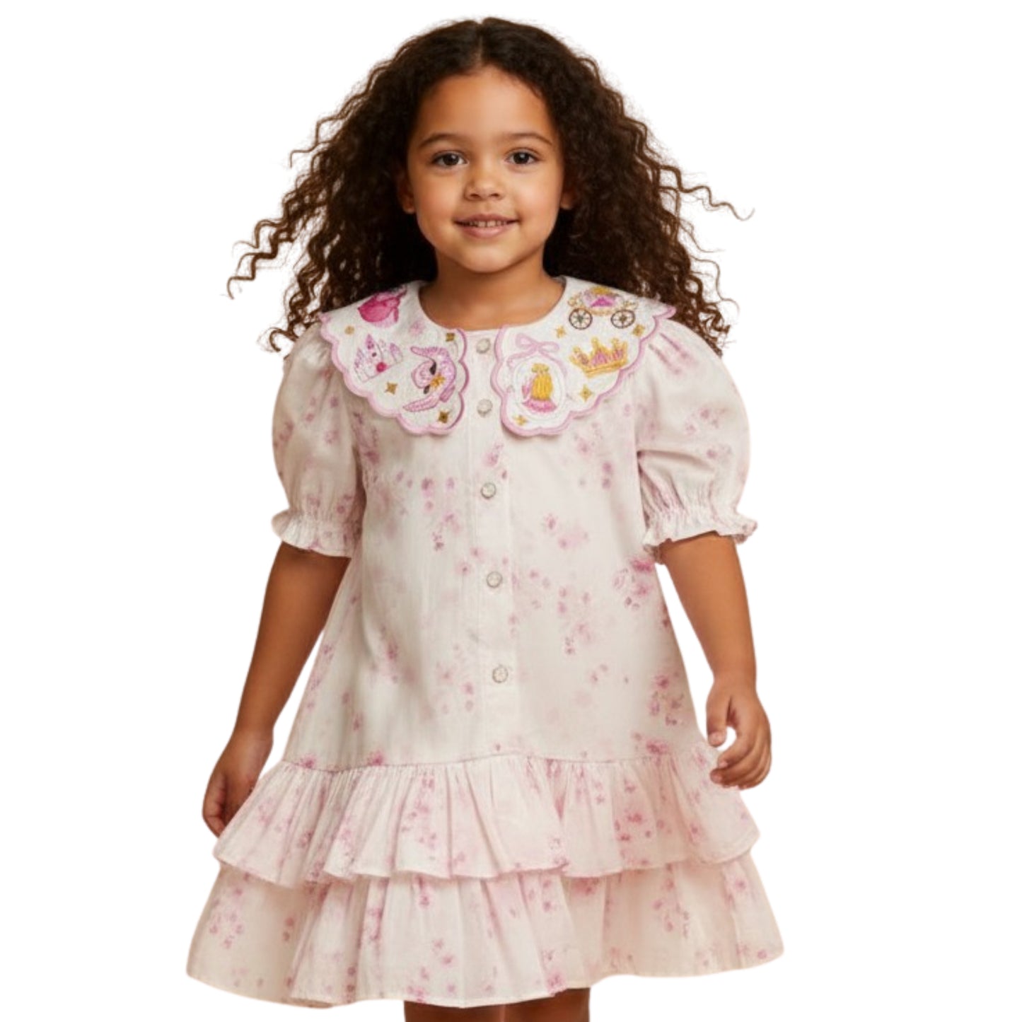 Cinderella Carriage Frill Collar Dress