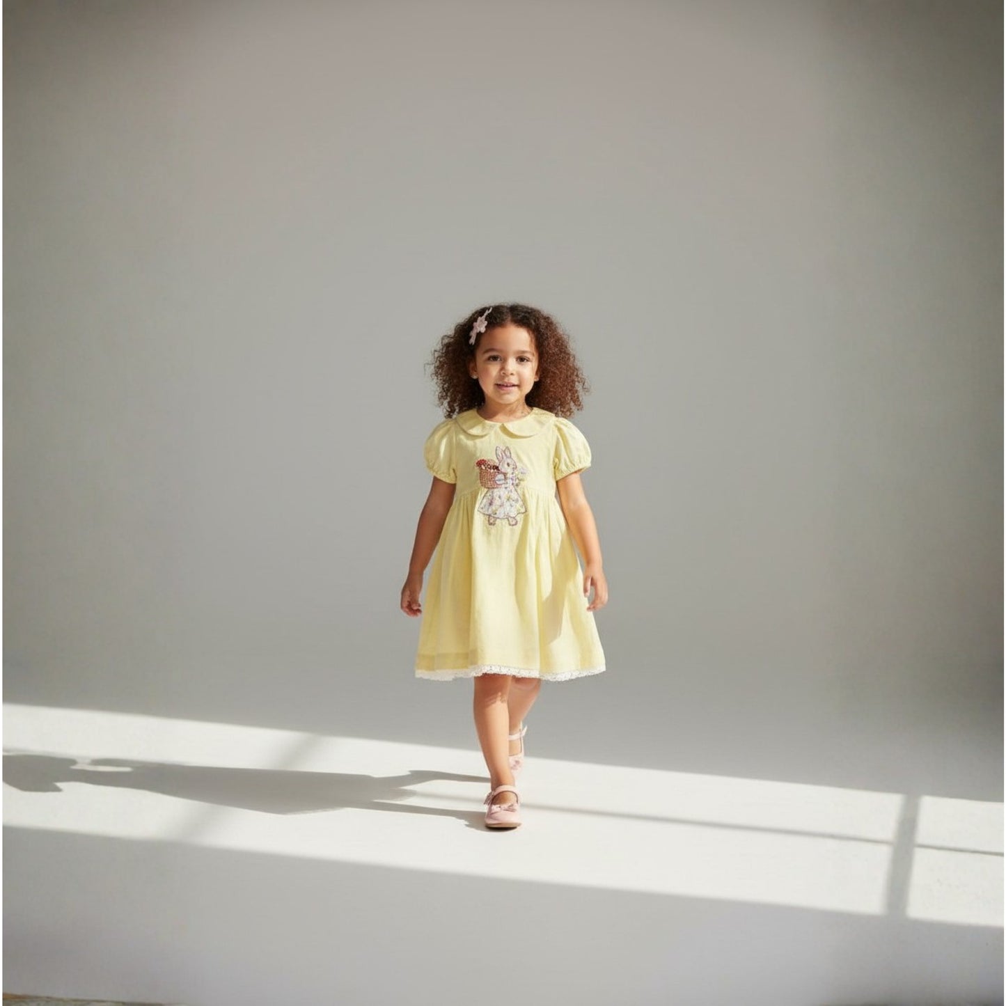 Charming Soft Yellow Dress