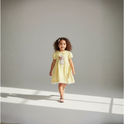 Charming Soft Yellow Dress