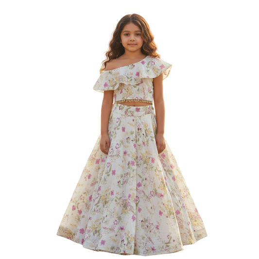 Dreamy Cotton Printed Lehanga Set