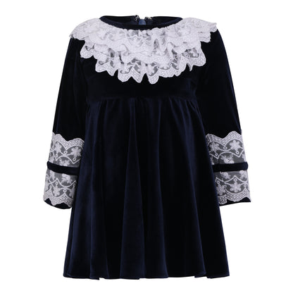 Polly Lace Velvet Dress