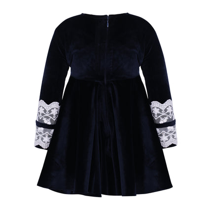 Polly Lace Velvet Dress