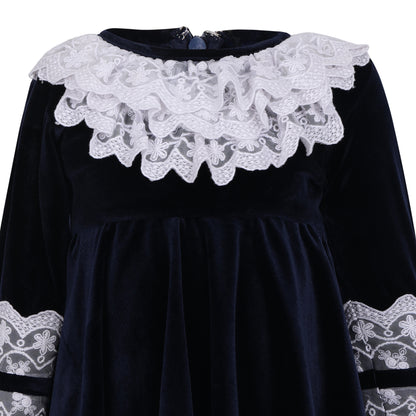 Polly Lace Velvet Dress