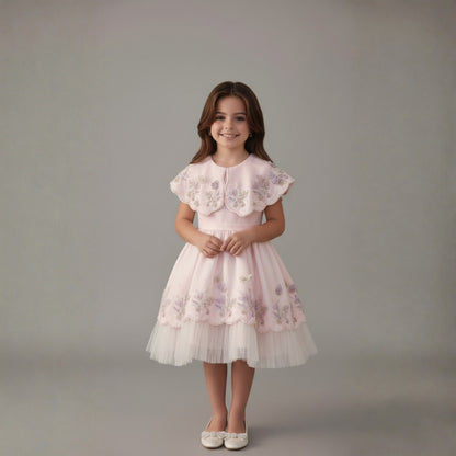 Butterfly Garden Scallop Dress