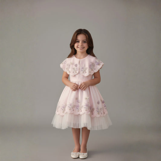 Butterfly Garden Scallop Dress
