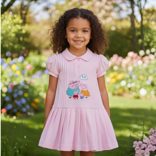 Peppa Patch Pink Polo Dress
