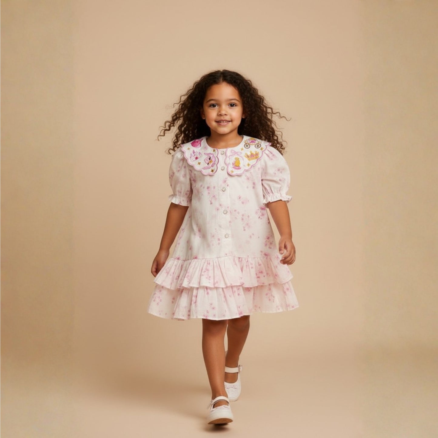 Cinderella Carriage Frill Collar Dress