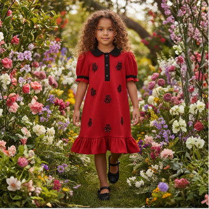 Ladybug Luxe Polo Dress