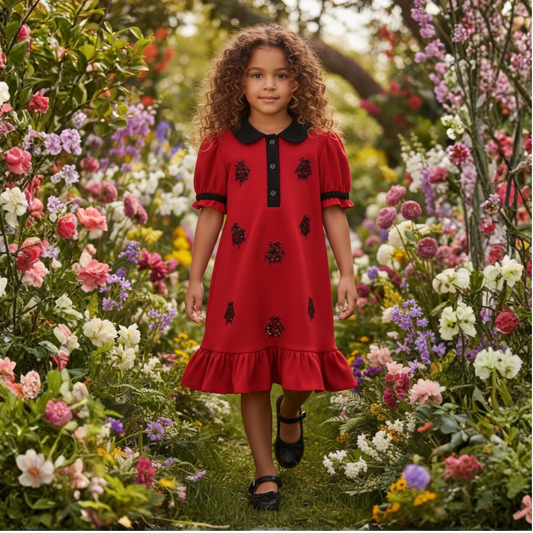 Ladybug Luxe Polo Dress