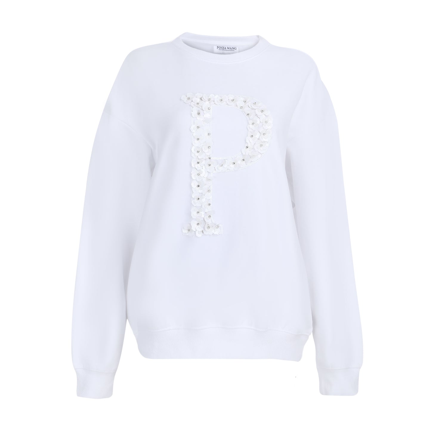 White P Initial Sweatshirt