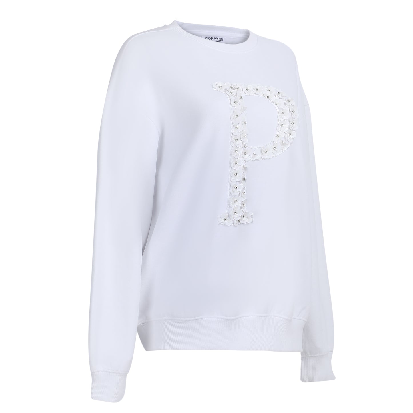 White P Initial Sweatshirt