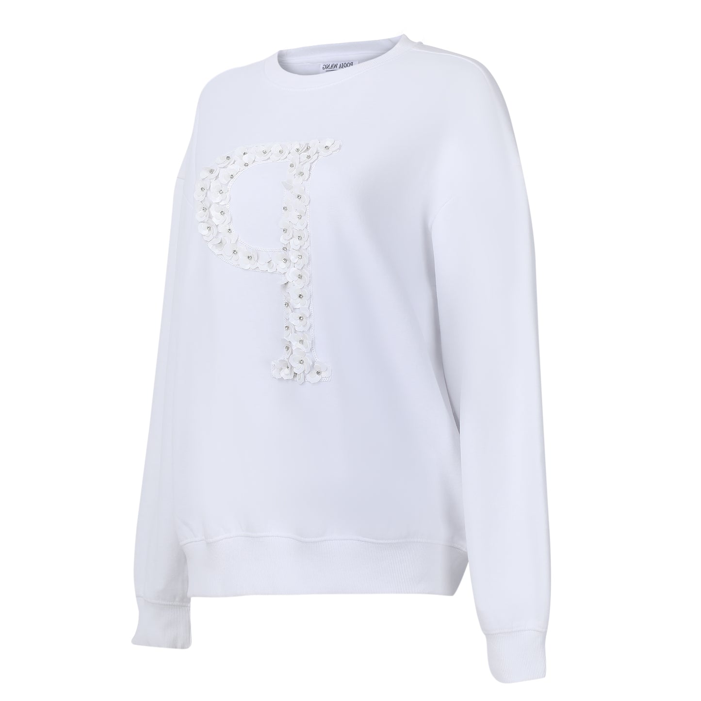 White P Initial Sweatshirt
