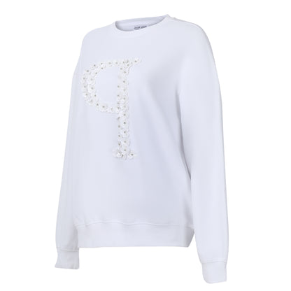 White P Initial Sweatshirt
