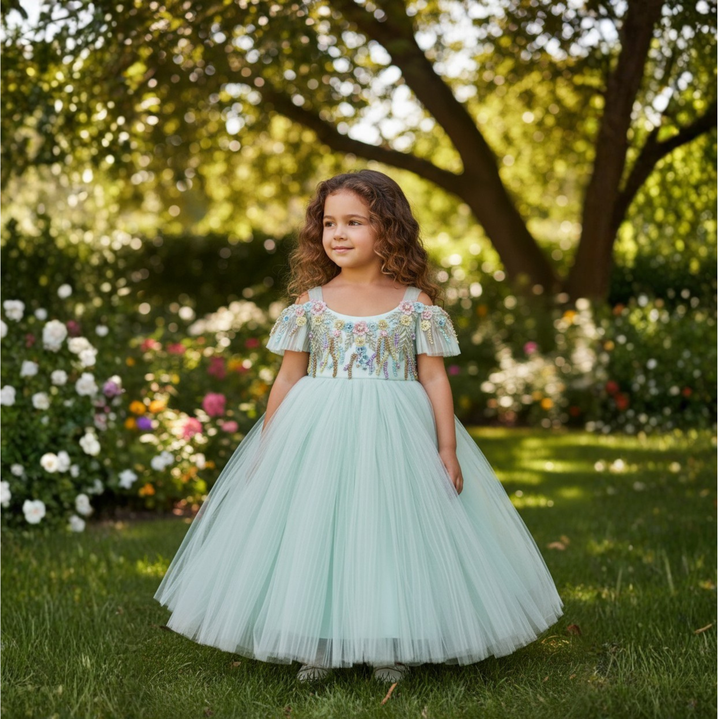 Enchanted Garden tulle dress