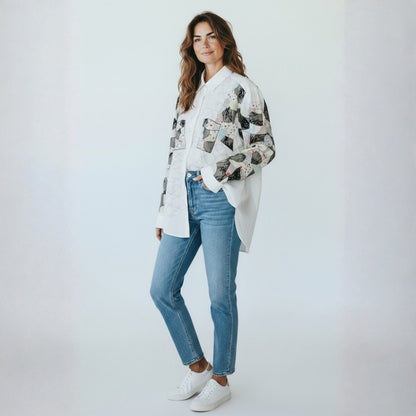 Abstract Canvas Shirt