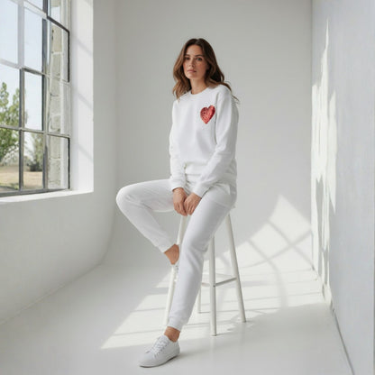 Snowy Heart Sequin Co-Ord Set